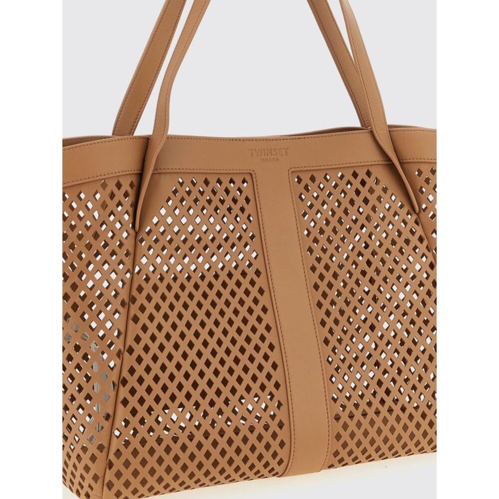 Twinset Tote Bag Woman Brown - Picture 3 of 4